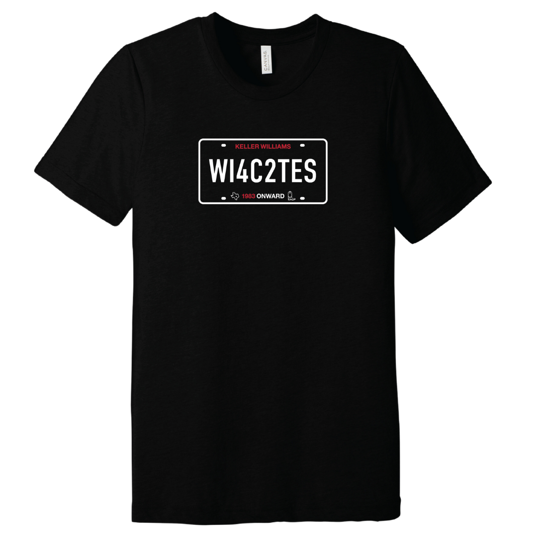 WI4C2TES License Plate | T-Shirt