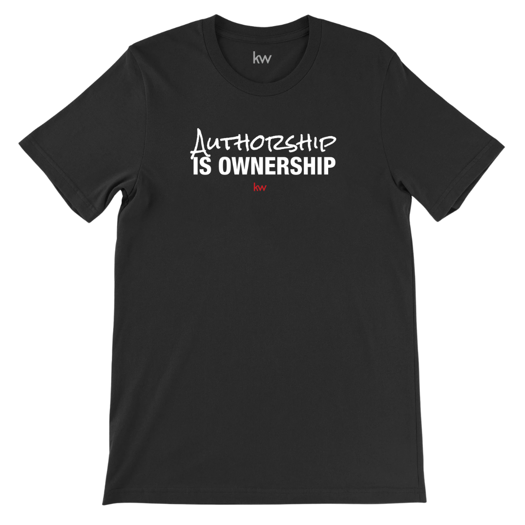 Authorship is Ownership T-Shirt black kw