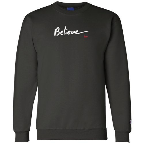 Black Believe Crewneck Sweatshirt