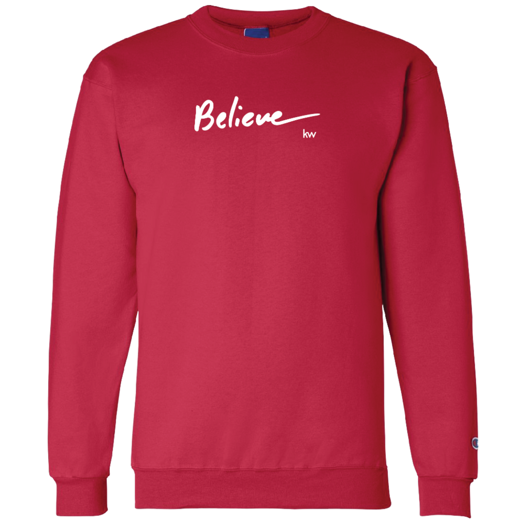 Red Believe Crewneck Sweatshirt