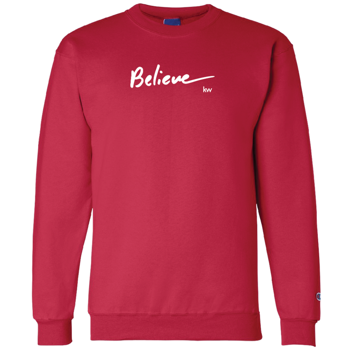 Red Believe Crewneck Sweatshirt