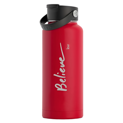 Believe XL RTIC Water Bottle red