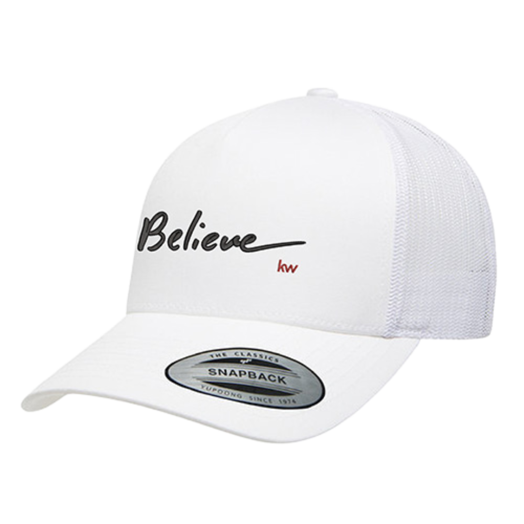 White Believe Yupoong Hat