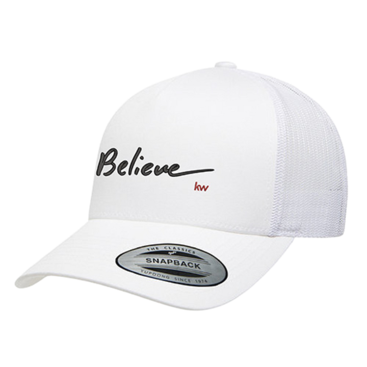 White Believe Yupoong Hat