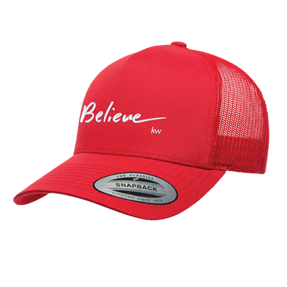 Red Believe Yupoong Hat