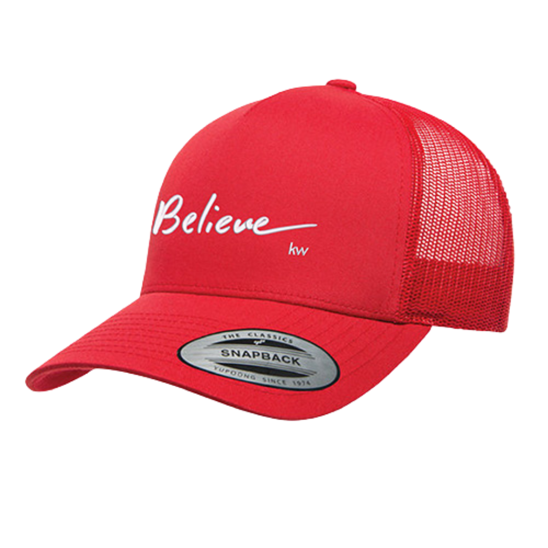 Red Believe Yupoong Hat