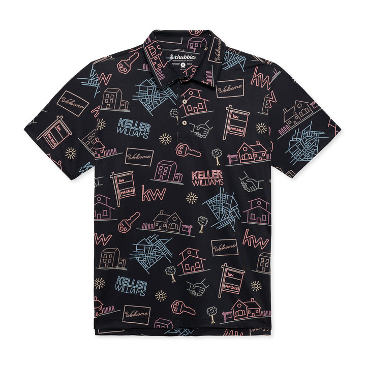 Chubbies® x KW Neon Lights Performance Polo