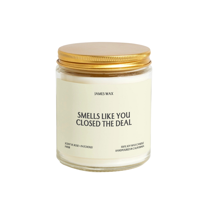 Cable Knit Blanket + Smells Like You Closed The Deal Candle