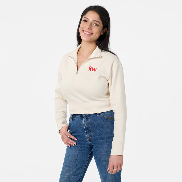 Women's KW Cropped V.I.T. Fleece 1/4 Zip Sweatshirt