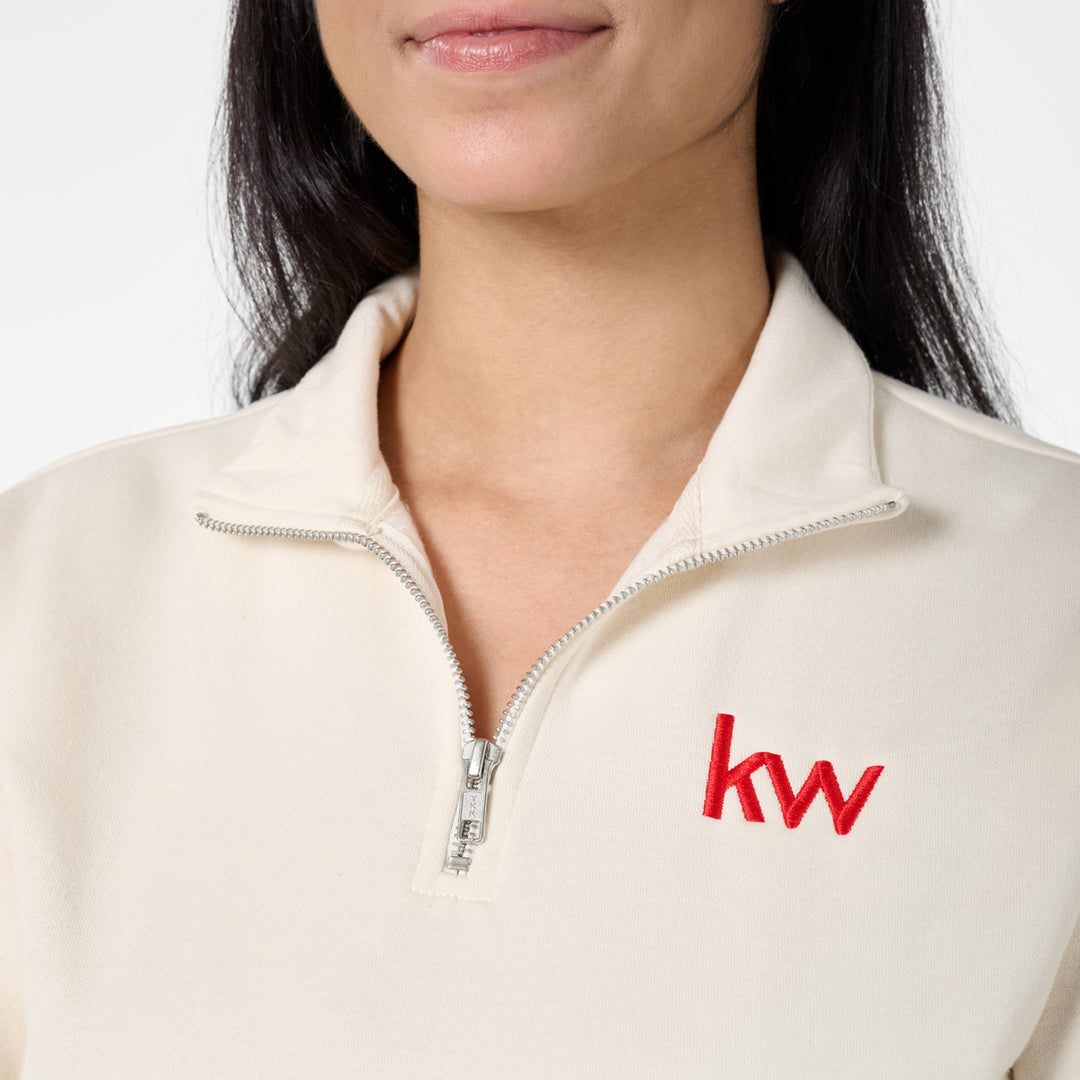 Women's KW Cropped V.I.T. Fleece 1/4 Zip Sweatshirt