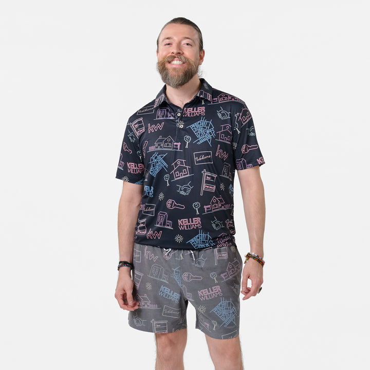 Chubbies® x KW Neon Lights Performance Polo