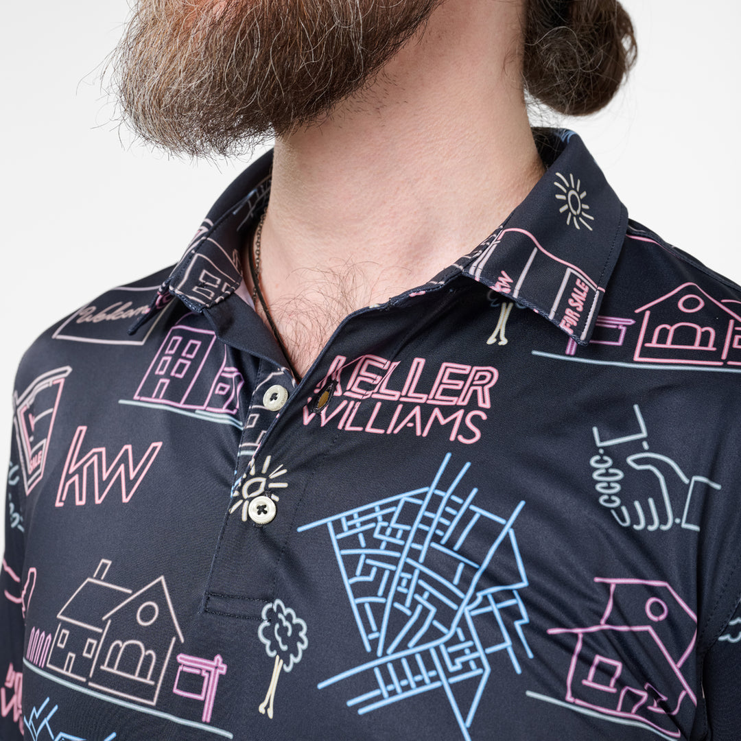 Chubbies® x KW Neon Lights Performance Polo