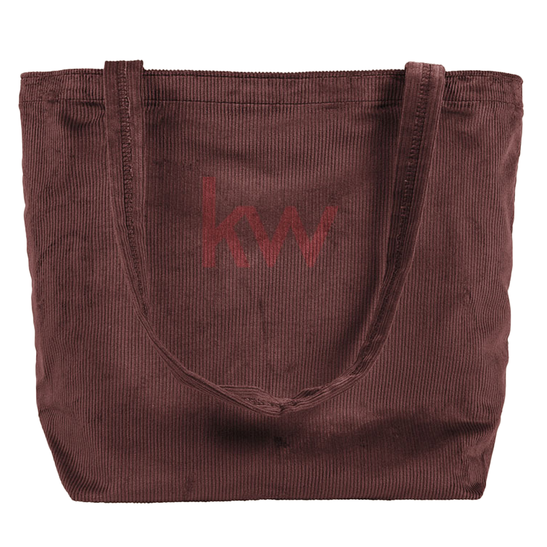 Corduroy KW Tote Bag