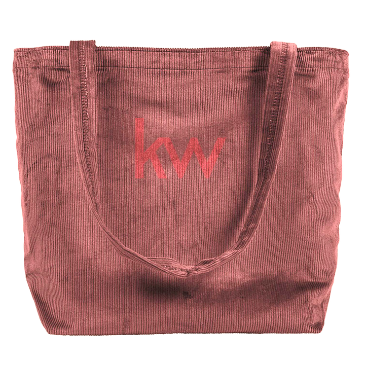 Corduroy KW Tote Bag