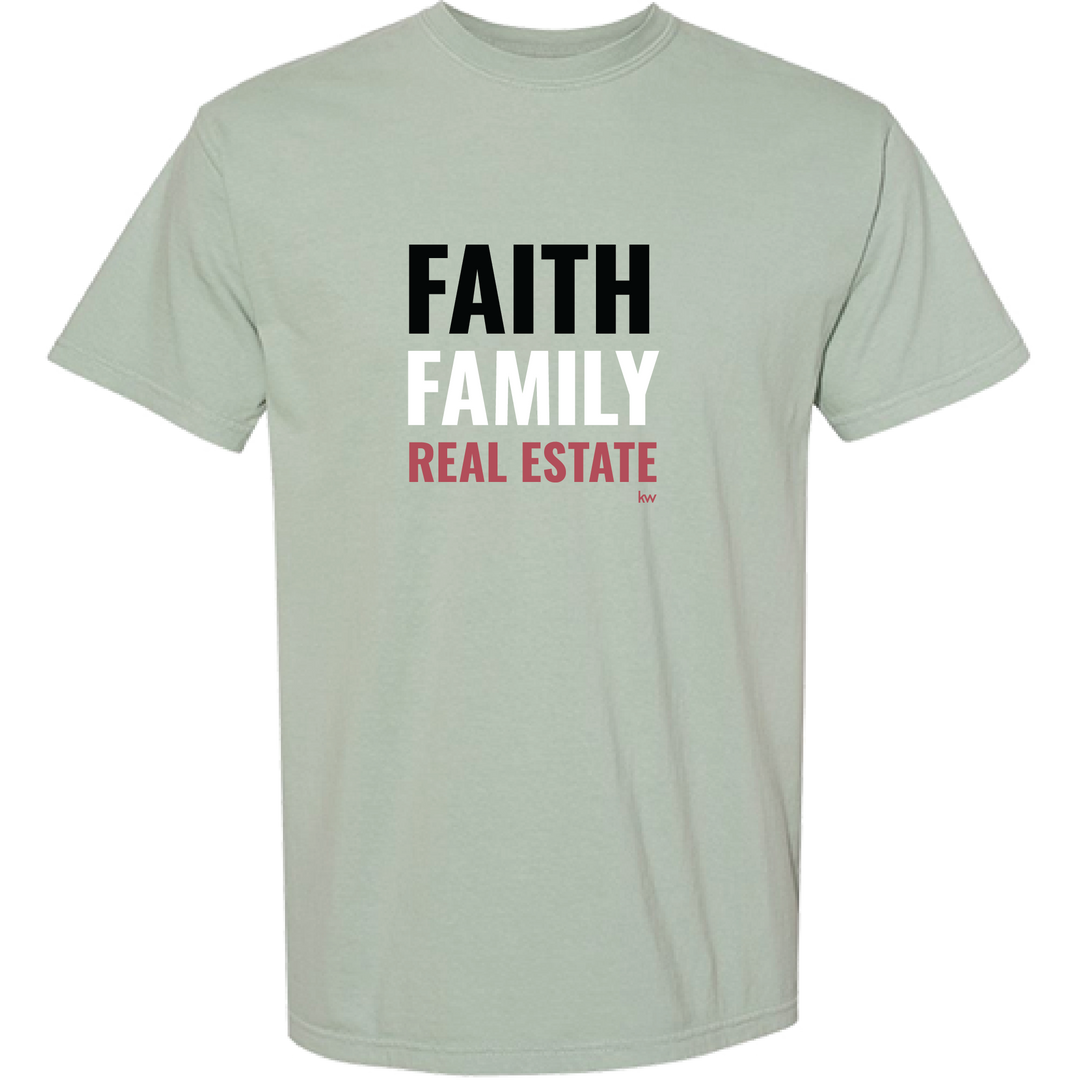 bay Faith. Family. Real Estate T-Shirt