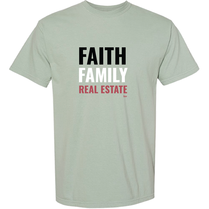 bay Faith. Family. Real Estate T-Shirt