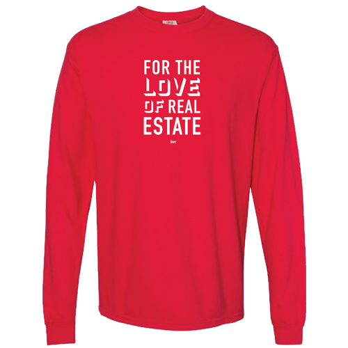 Red For The Love of Real Estate Long Sleeve