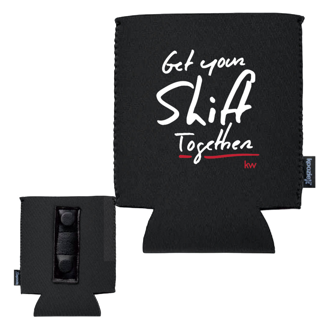 Get Your Shift Together Magnetic Koozie Black