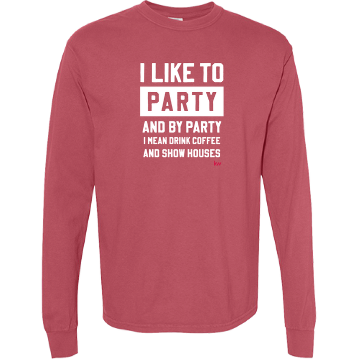 Crimson I Like To Party Long Sleeve