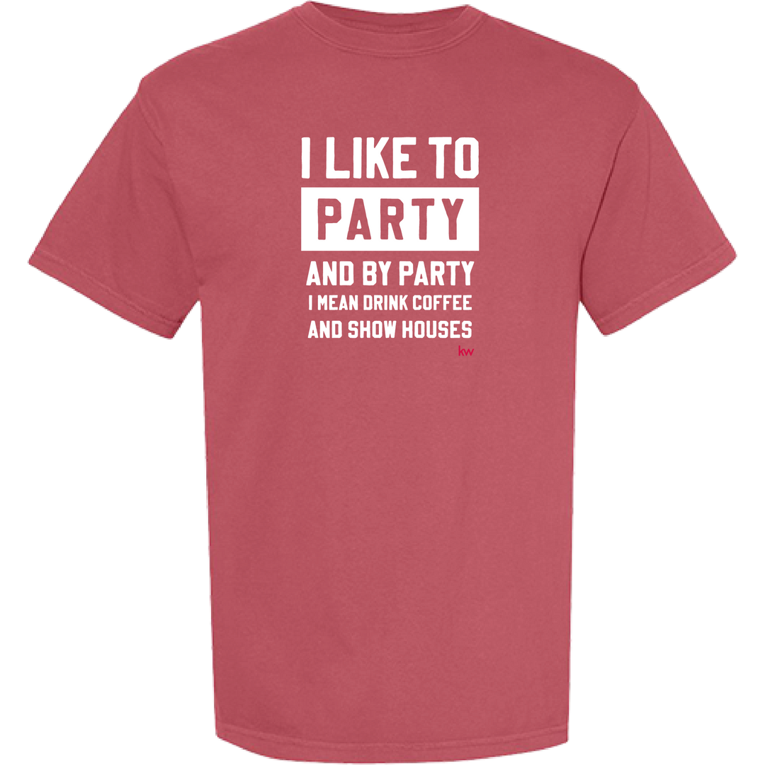 Crimson I Like To Party T-Shirt