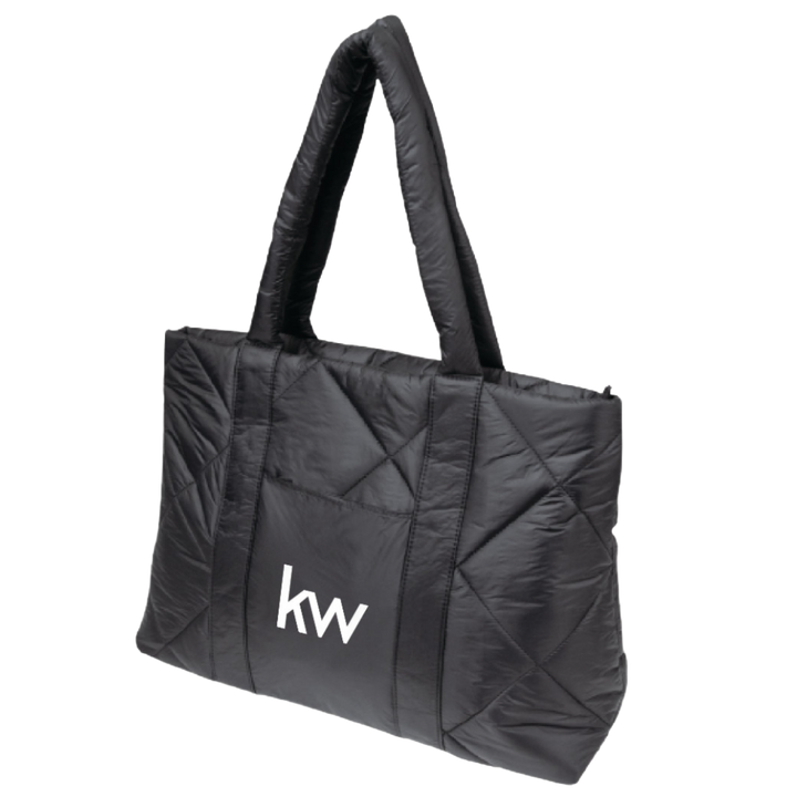 KW Luxe Quilted Puffer Tote Bag