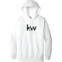 White KW Comfort Colors Hooded Sweatshirt