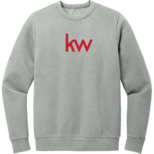 Grey KW District Wash Fleece Crewneck