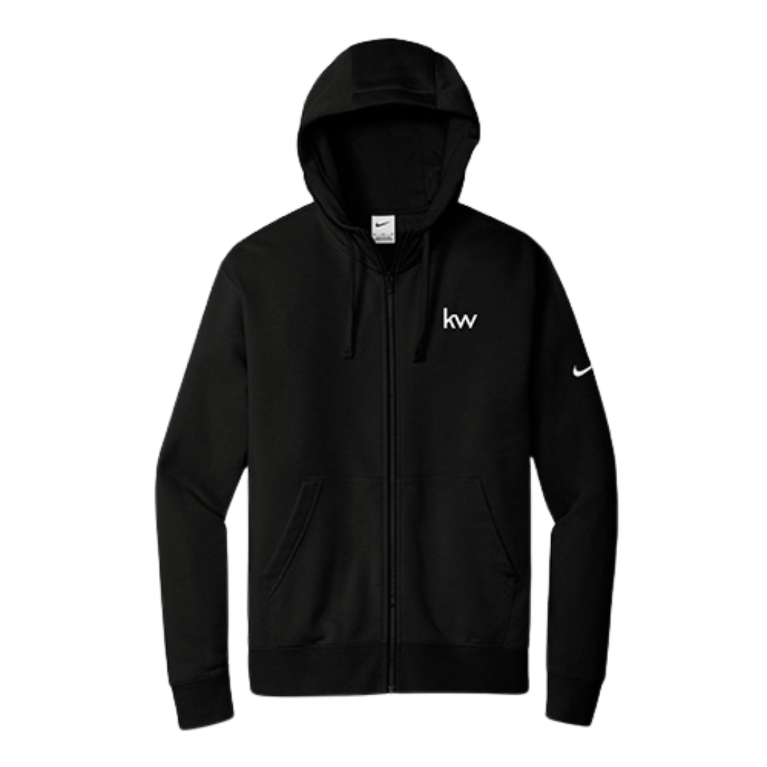 Black KW Nike Fleece Full-Zip Hoodie