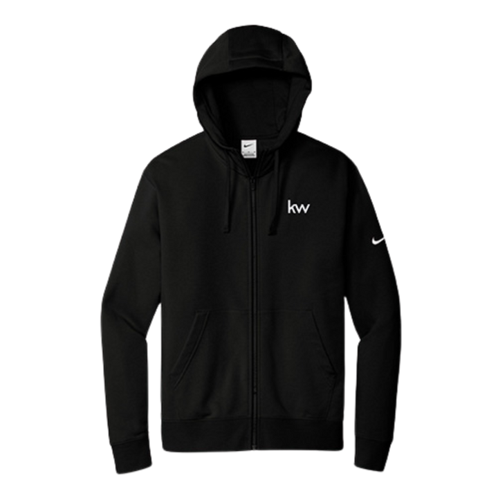 Black KW Nike Fleece Full-Zip Hoodie