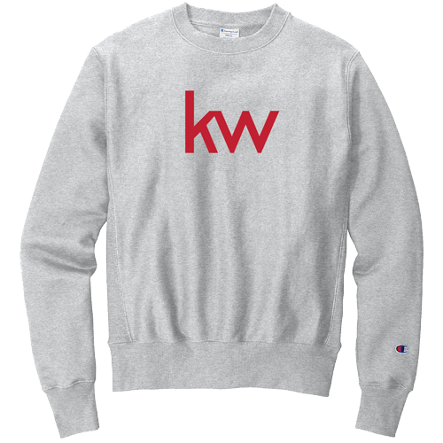 Grey KW Reverse Weave Crewneck Sweatshirt