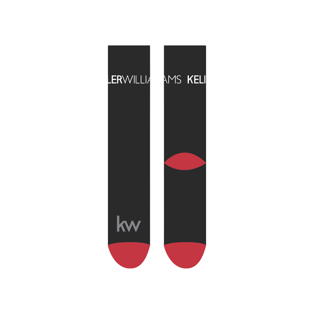 Black Keller Williams Crew Sock