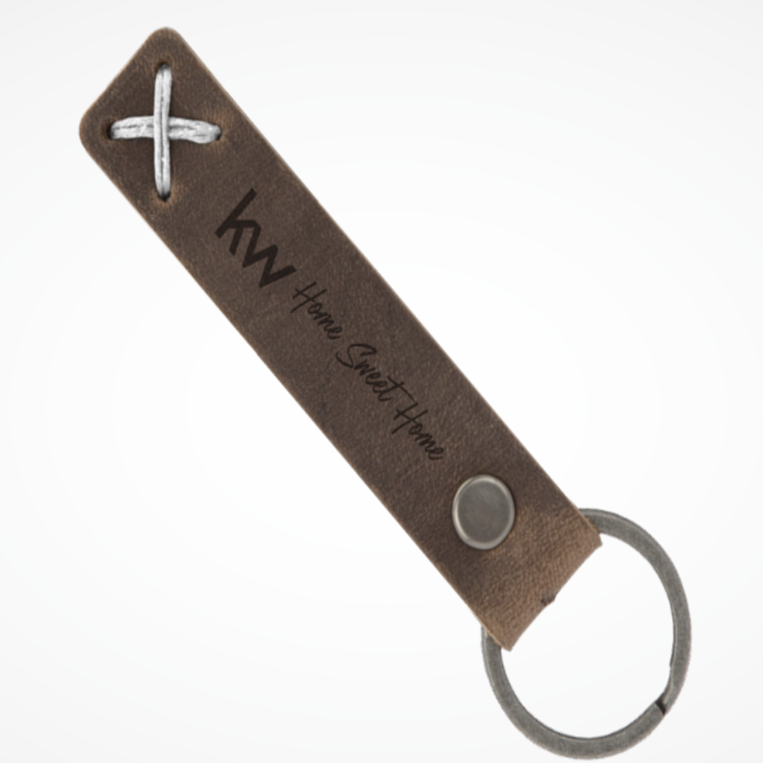KW - Home Sweet Home | Leather Keychain