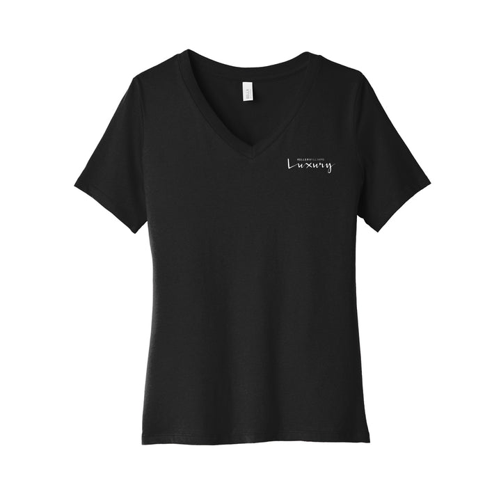Luxury Women’s Relaxed Jersey V-Neck T-Shirt