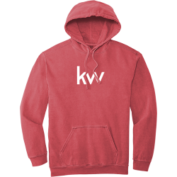 KW Comfort Colors Hooded Sweatshirt Crimson