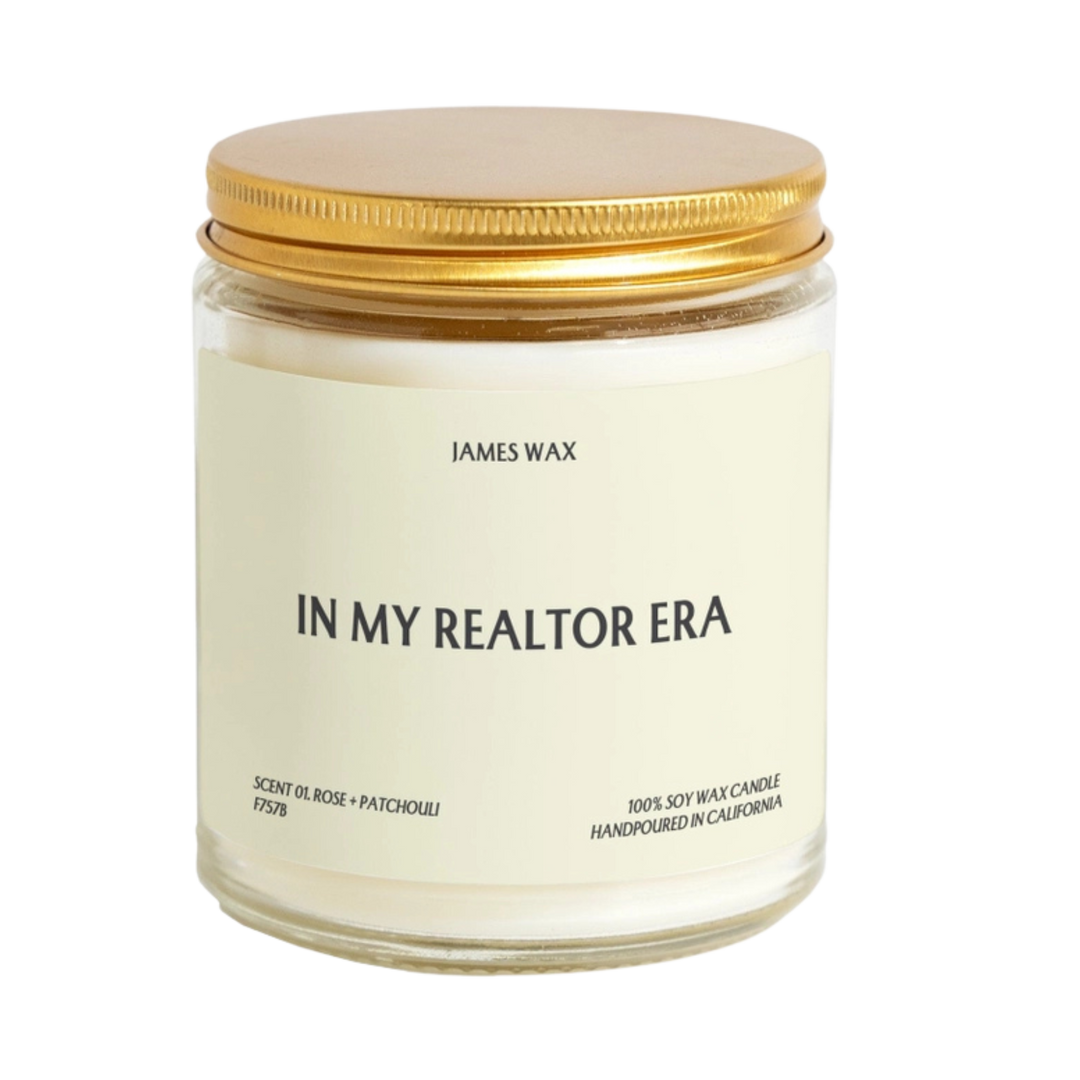Cable Knit Blanket + In My Realtor Era Candle