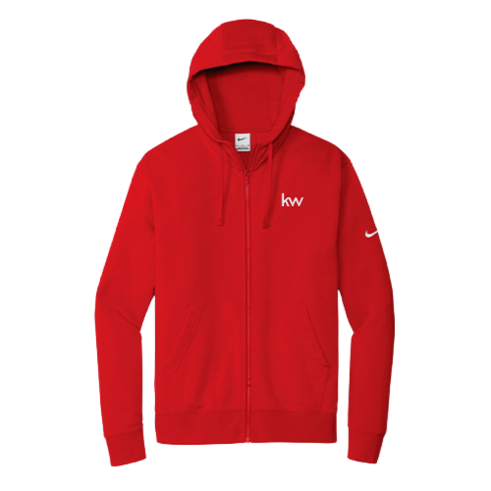 KW Nike Fleece Full-Zip Hoodie Red