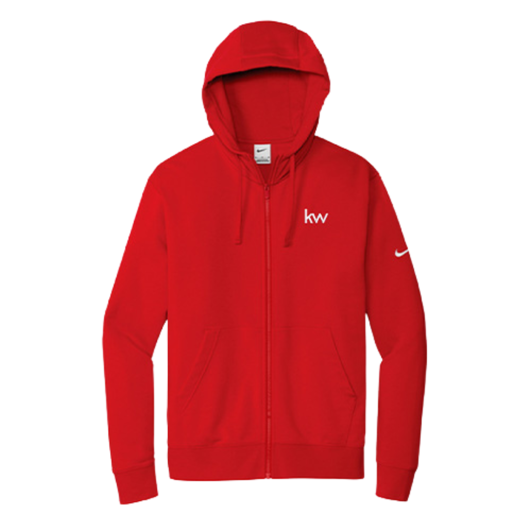 KW Nike Fleece Full-Zip Hoodie Red