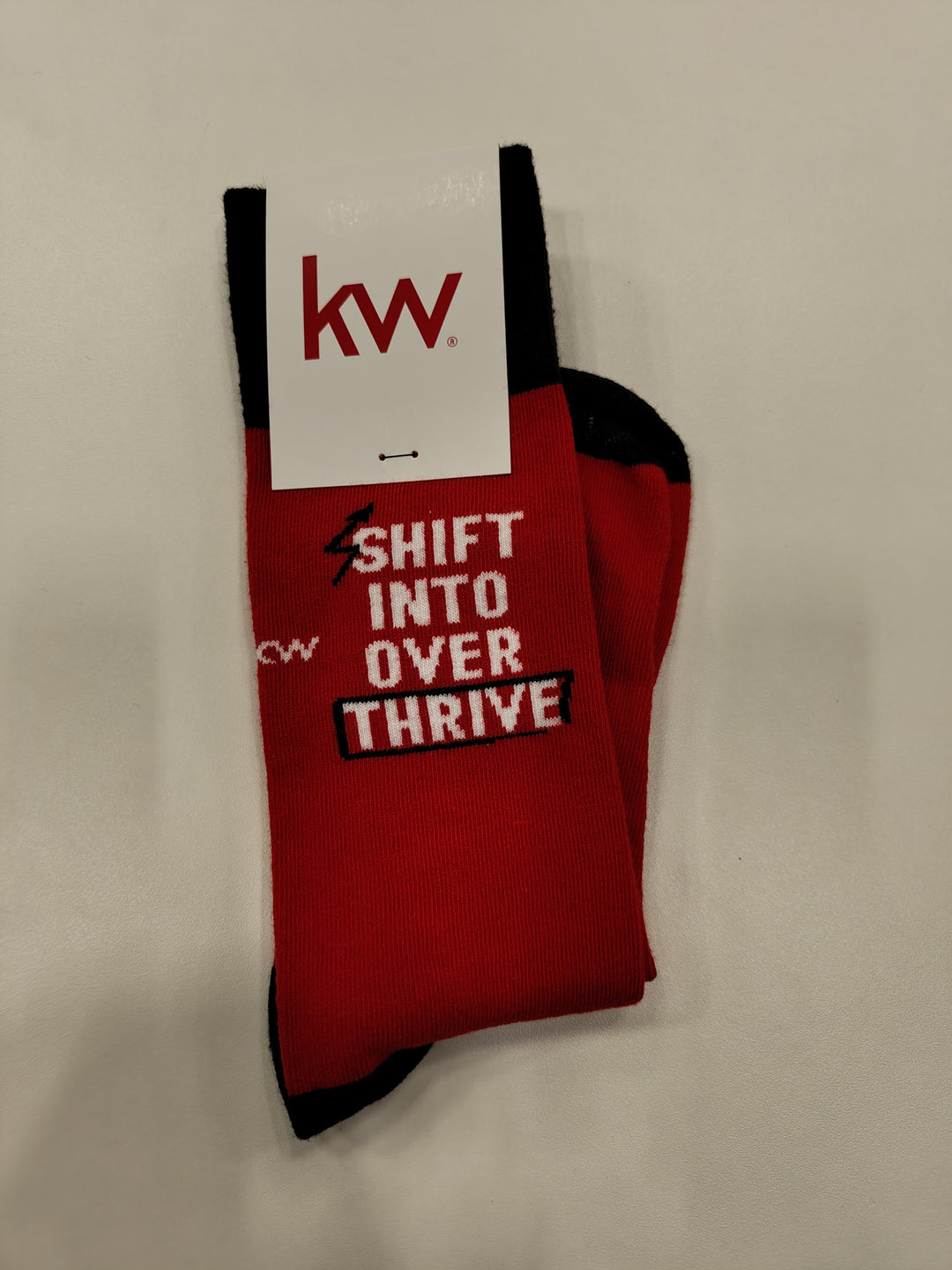 Red Shift into Over Thrive Crew Sock