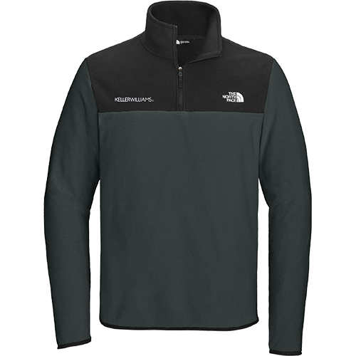 Black and gray pullover with The North Face logo on a white background