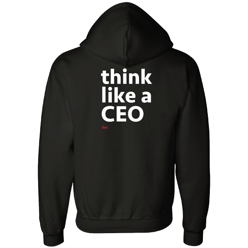 Black Think Like a CEO Full-Zip Hoodie