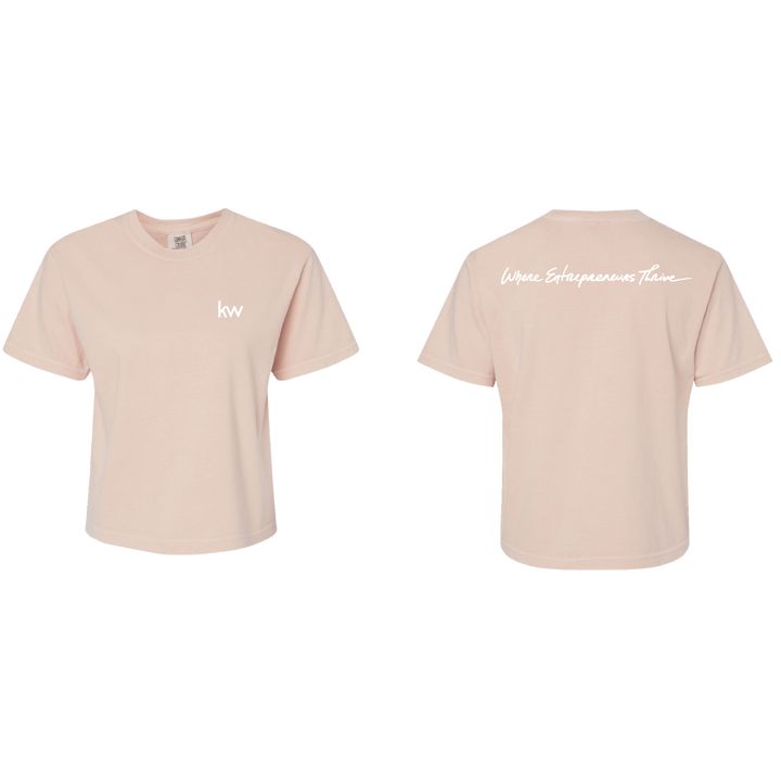 Women's Where Entrepreneurs Thrive Heavyweight Boxy T-Shirt