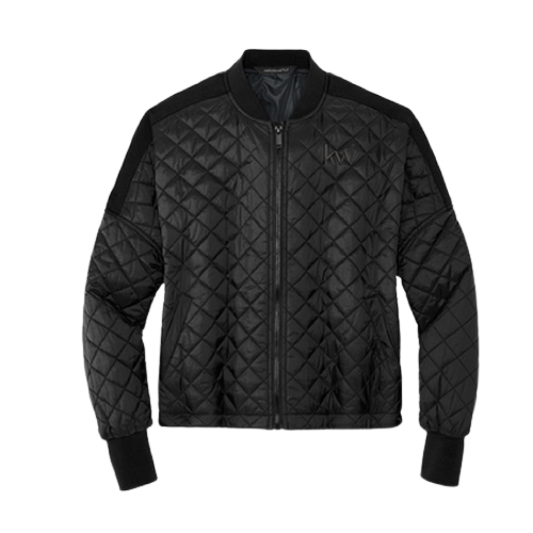 Women's KW Quilted Full-Zip Jacket Black 