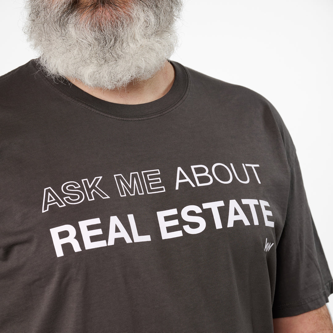 Ask Me About Real Estate Faded T-Shirt