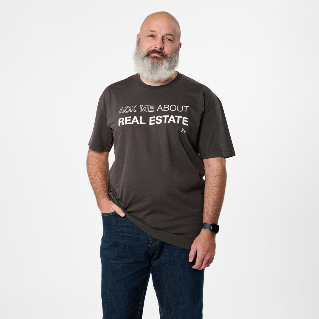 Ask Me About Real Estate Faded T-Shirt