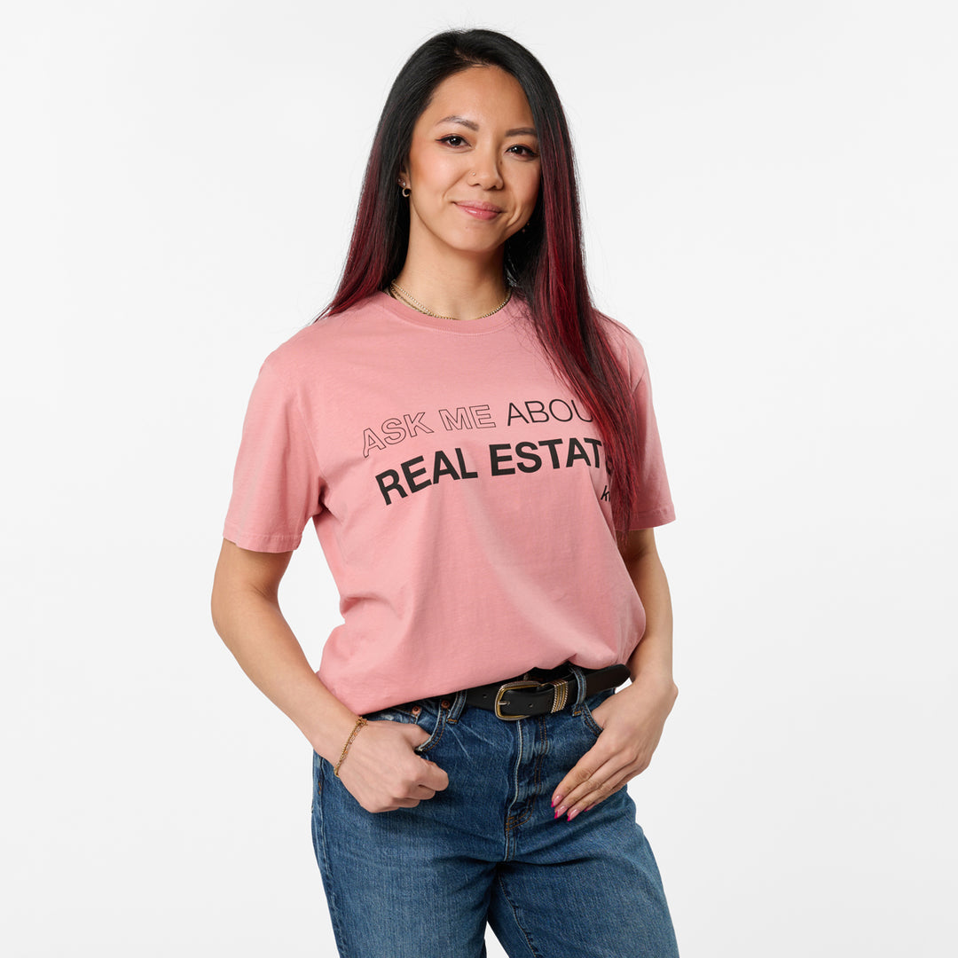 Ask Me About Real Estate Faded T-Shirt