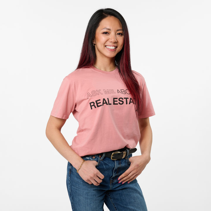 Ask Me About Real Estate Faded T-Shirt