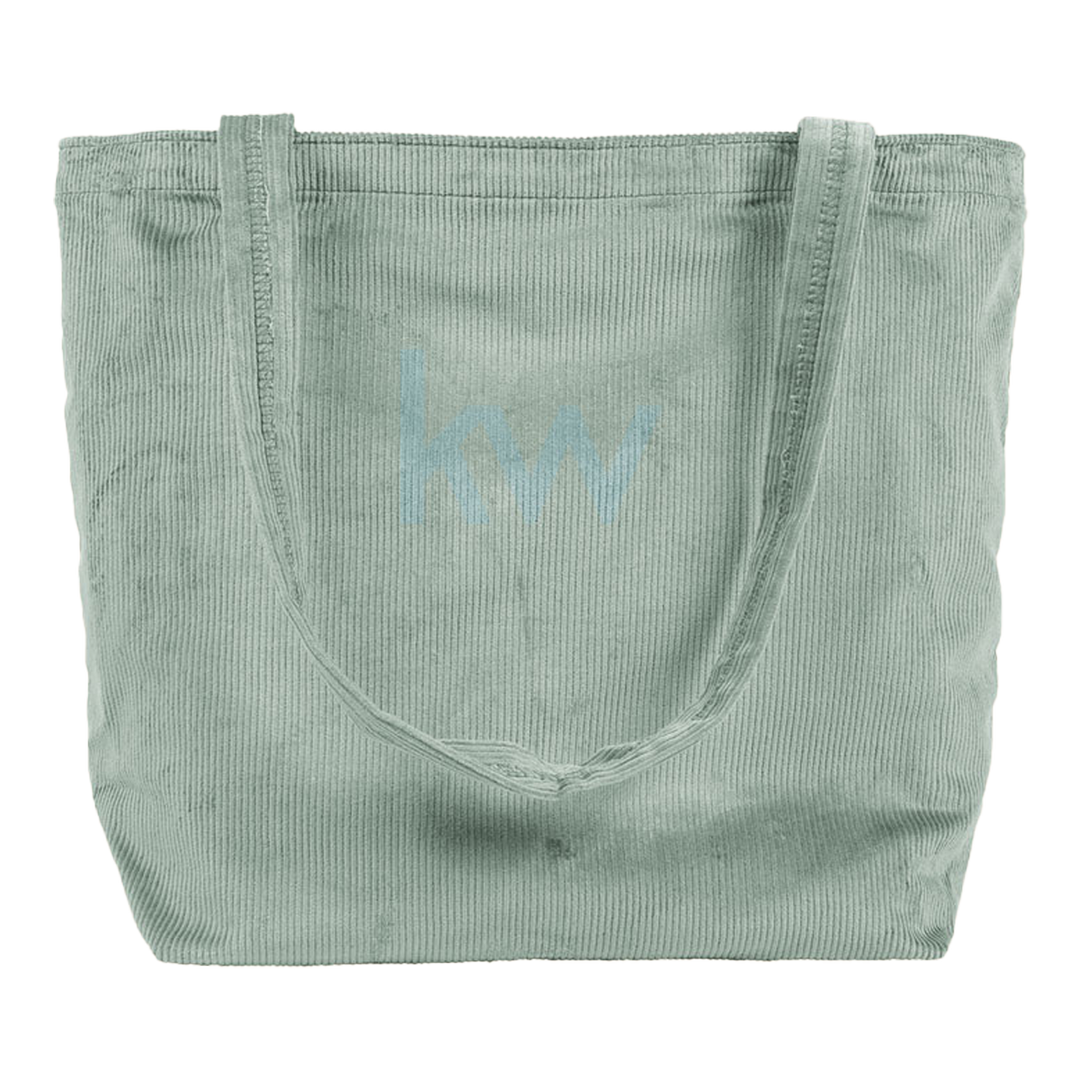 Corduroy KW Tote Bag