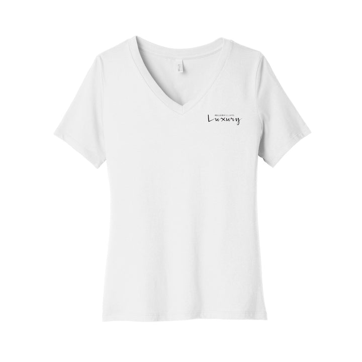 Luxury Women’s Relaxed Jersey V-Neck T-Shirt