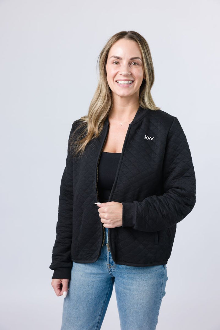 Women's Marine Layer KW Quilted Bomber Jacket
