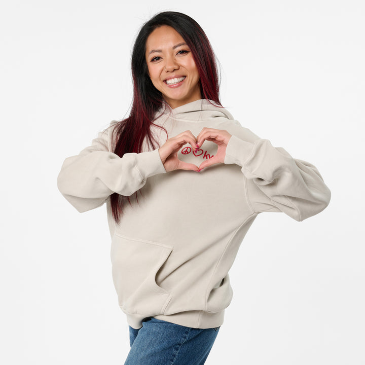 Peace Love KW Faded Hoodie